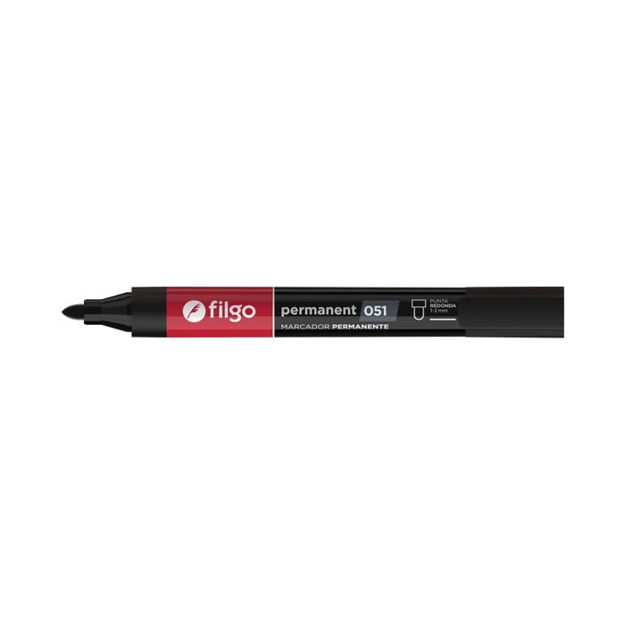 Marcador Permanente Negro Filgo 051