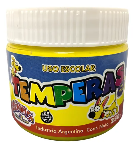 Tempera Varios Colores Señorita Sta Pote 250grs X Unidad