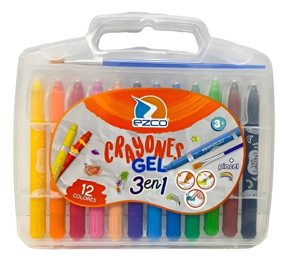 Crayones en Gel Ezco X12 3en1