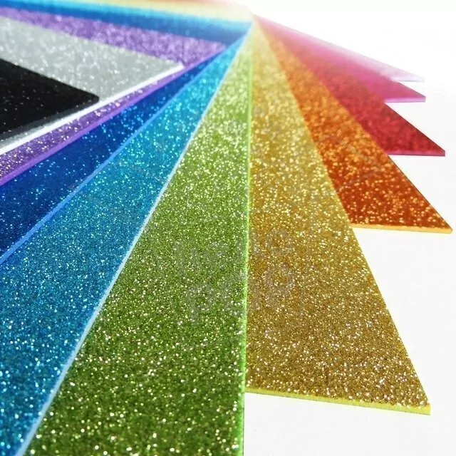 Goma Eva Con Brillo Varios Colores X UNIDAD