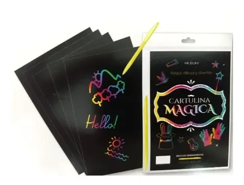 Cartulina Magica Rexon x5 Hojas A4 + Herramienta
