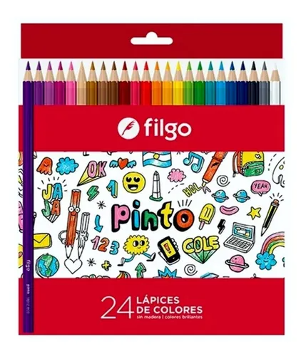 Lápices Color Largos Filgo x24