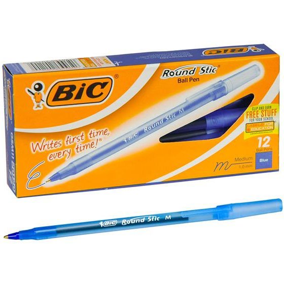 Lapicera Round Stic Bic Azul