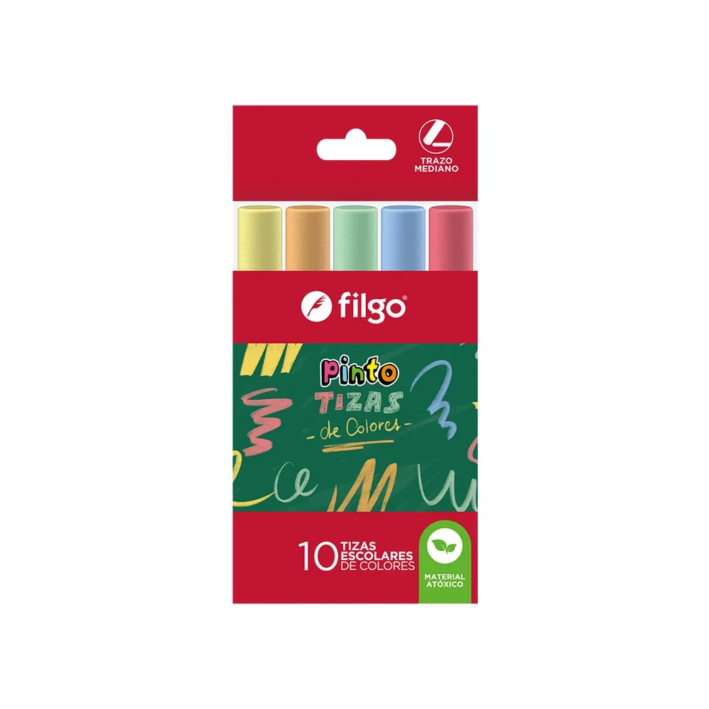 Tizas Filgo Colores x10
