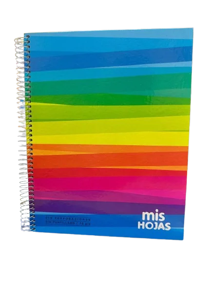 Cuaderno Tapa Dura Rayado x100 Marca Mis Hojas