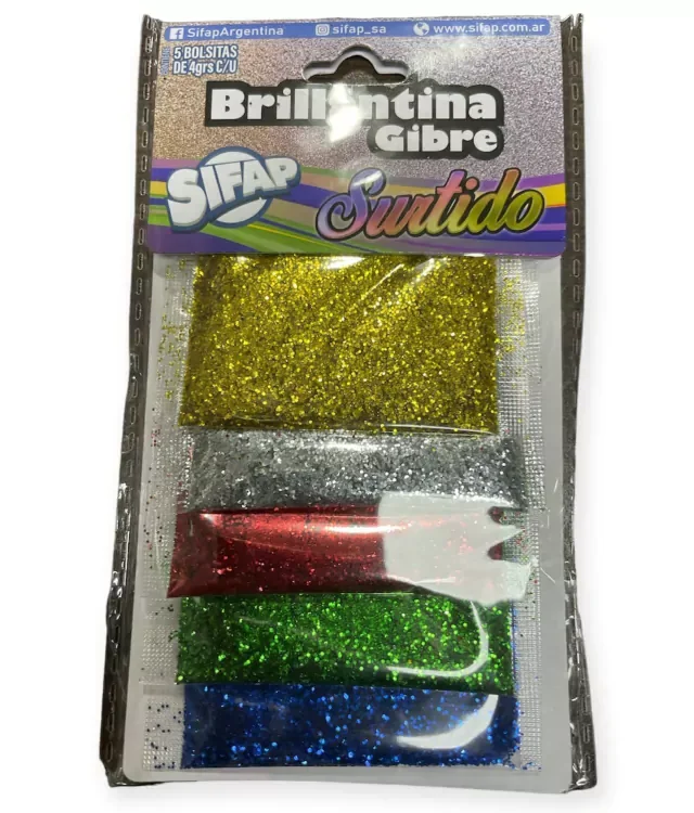 Brillantina x5 Colores Morados
