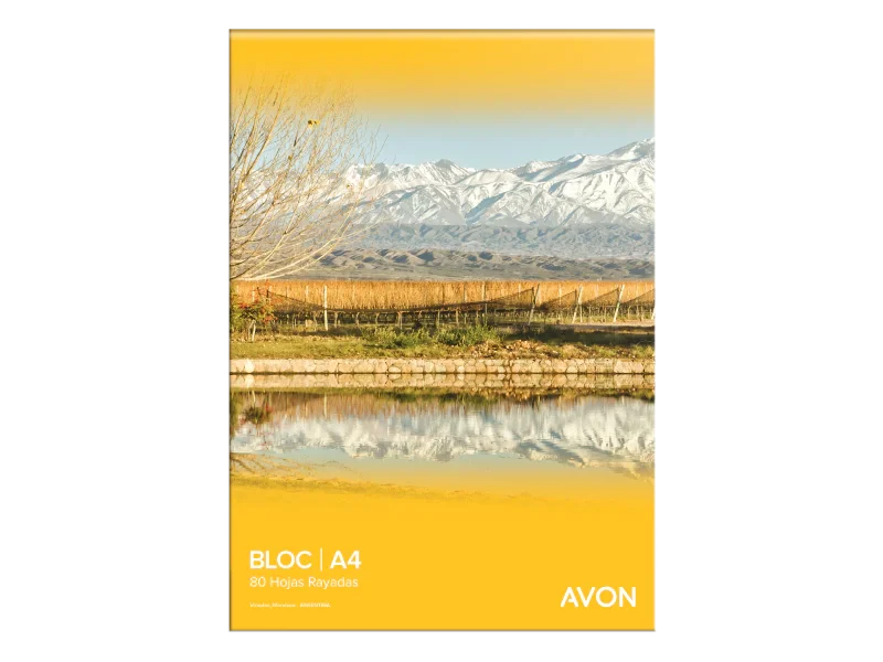 Block A4 Avon Hojas Rayadas