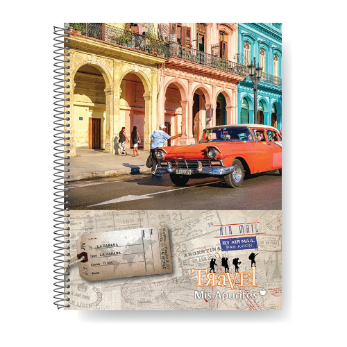 Cuaderno A4 Travel America 80 hojas Rayado