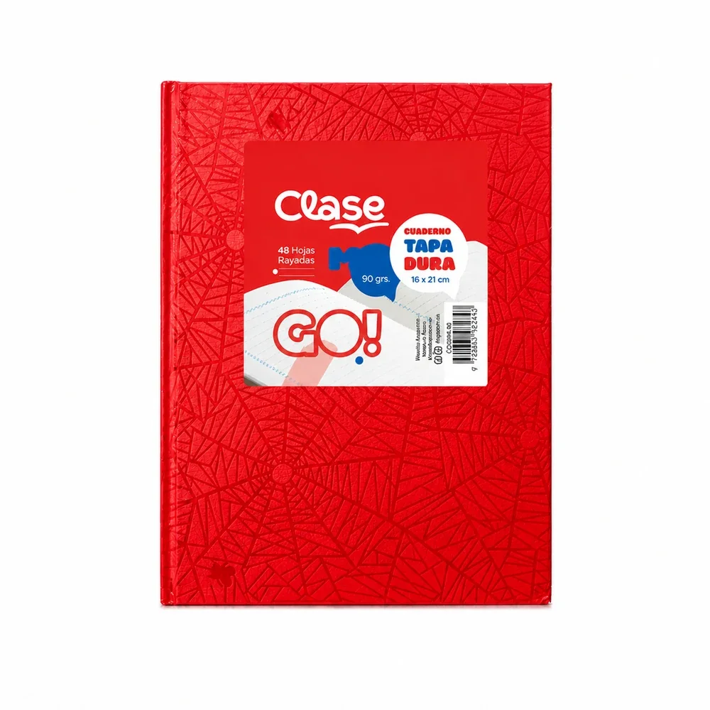 Cuaderno N1 Skycolor ROJO 42hojas Tapa Dura