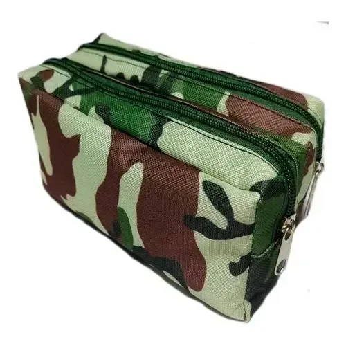 Cartuchera Doble Cierre CAMUFLADO