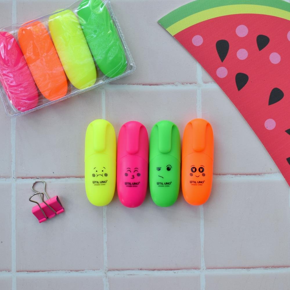 Resaltadores Mini Fluo x4