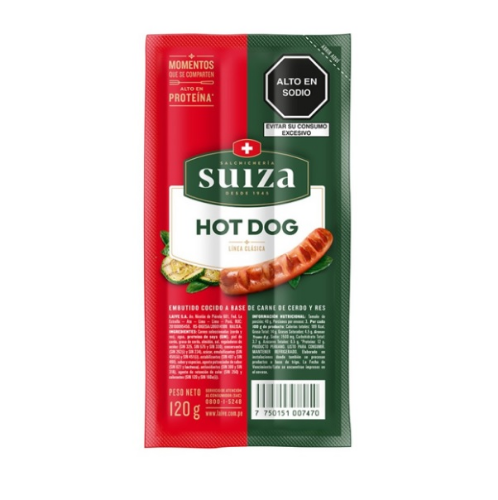 HOT DOG X3 SUIZA TERNERA