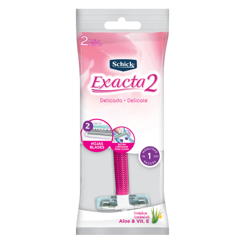 PRESTOBARBA SCHIK 2 ROSADO