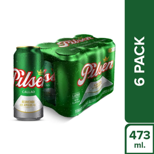 PILSEN 473ML SIX PAC