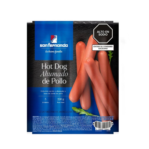 HOT DOG AHUMADO X5 SAN FERNANDO
