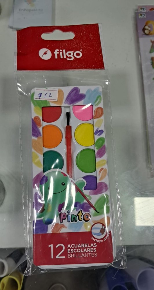 Acuarela escolar Filgo 12 colores
