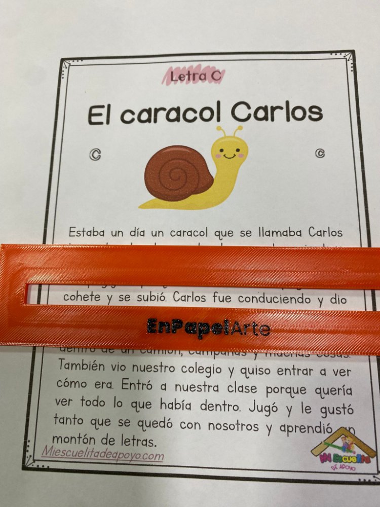 Regla de lectura 2 cm
