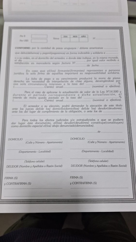 conforme de pago