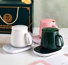 taza con base calentador recargable personalizada