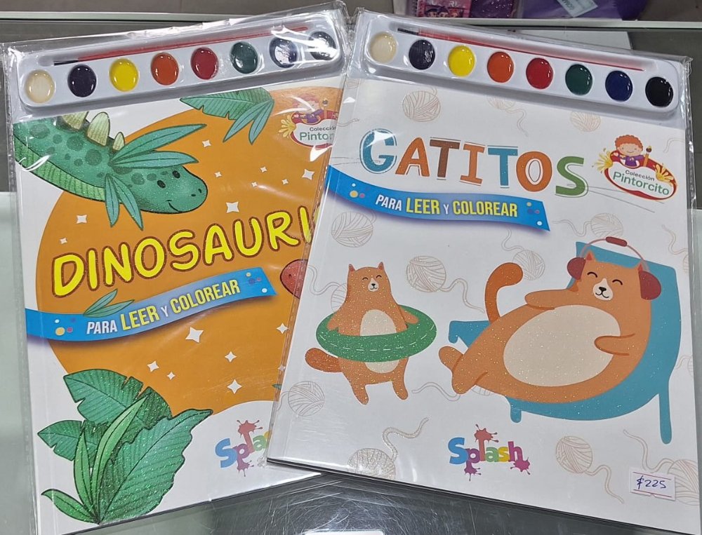 Libro para colorear c/acuarela Pintorcito