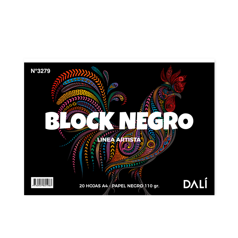 Block Cartulina Negra Dali