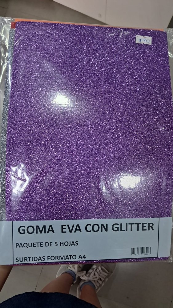 Goma Eva Glitter A4