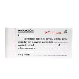 Bono donación 3 cifras