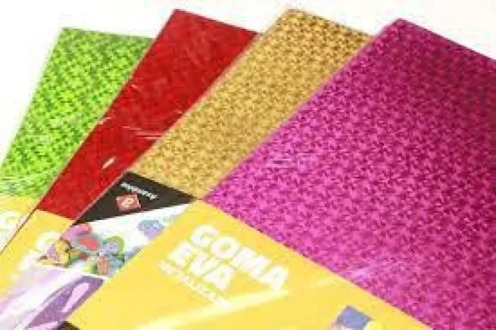 Goma Eva Metalizada con Diseño
