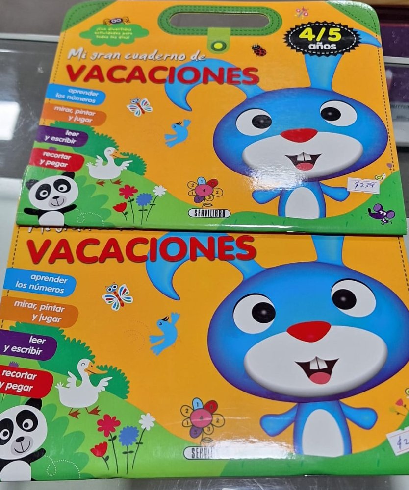 Libro mi gran cuaderno de vacaciones