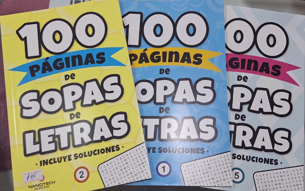 Libro Sopa de letras 100 paginas nanotech
