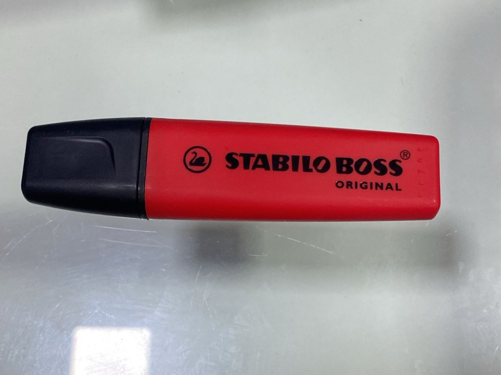 Resaltador Stabilo Rojo