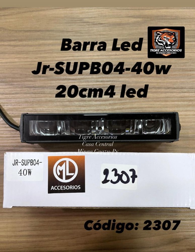 - Barra Led JR-SUPB04 20 CM 40w - 4 Led *2307