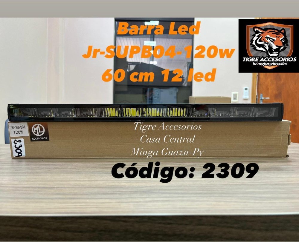 - Barra Led JR-SUPB04 120w/60cm/12/12 led *2309