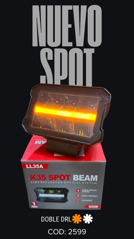 - Barra Led LL35A c/luz chica blanco/ambar 60W (unidad)*2599