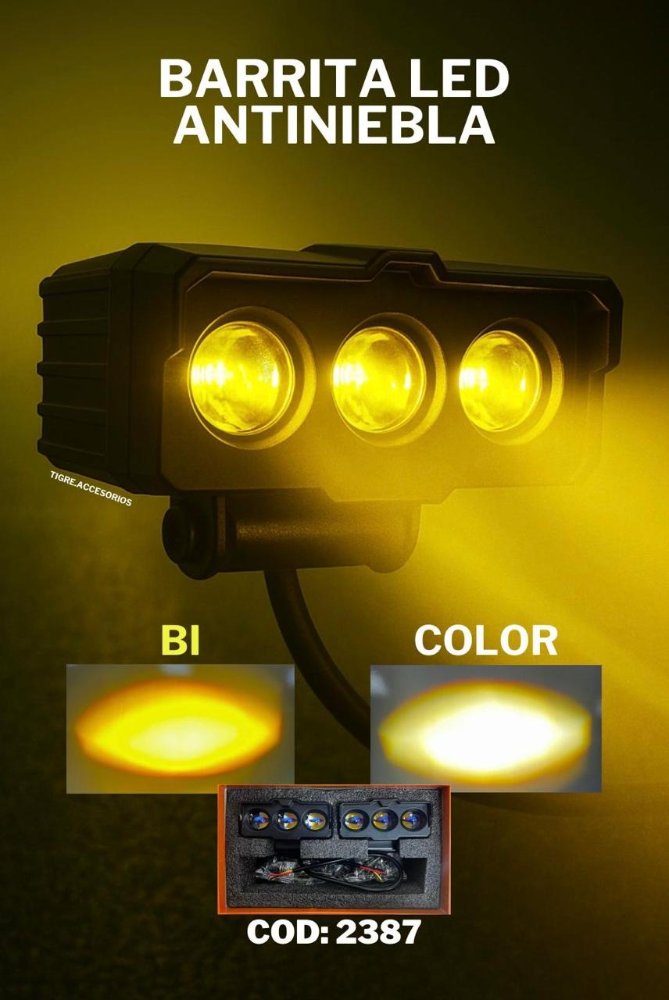 - Barrita antiniebla Led 3 Led Bi-color 60w 12/24V *2387