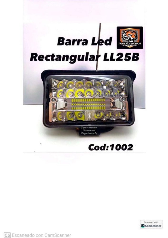 - Barra Led Rectangular LL25B *1002