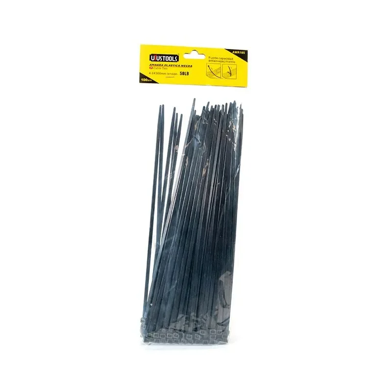 Amarras Plasticas 30 cm negras
