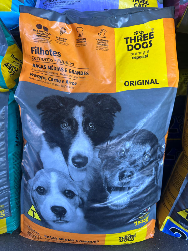 THREE DOG FILHOTES RAZA MEDIANA A GRANDE 20KG