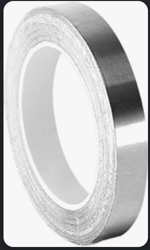 CINTA PLATEADA ADHESIVA METALICA 15MM  5M