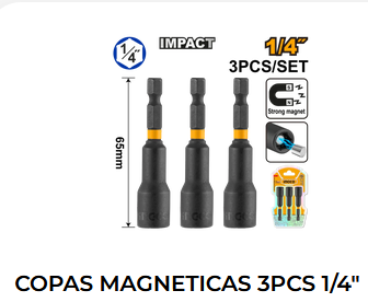 COPAS MAGNETICAS 3PCS 174 INGCO
