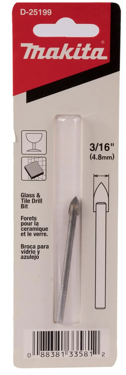 BROCA VIDRIO/CERAMICA 3/16X21/2" MAKITA