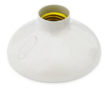 BOQUILLA DE TECHO E27 ABS COLOR BLANCO