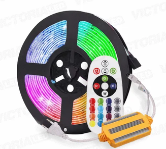 CINTA LED 10M RGB 110V 12MM+ CONTROL REMOTO