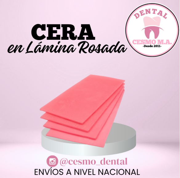 LAMINA DE CERA BASE ROSADA X UNIDAD