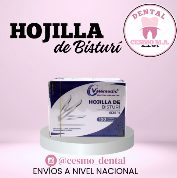 HOJILLA DE BISTURI NRO 15 X 100 UNIDADES CAJITA