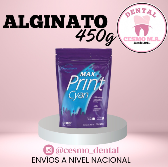 ALGINATO SILICONADO MAX PRINT CYAN 454 G
