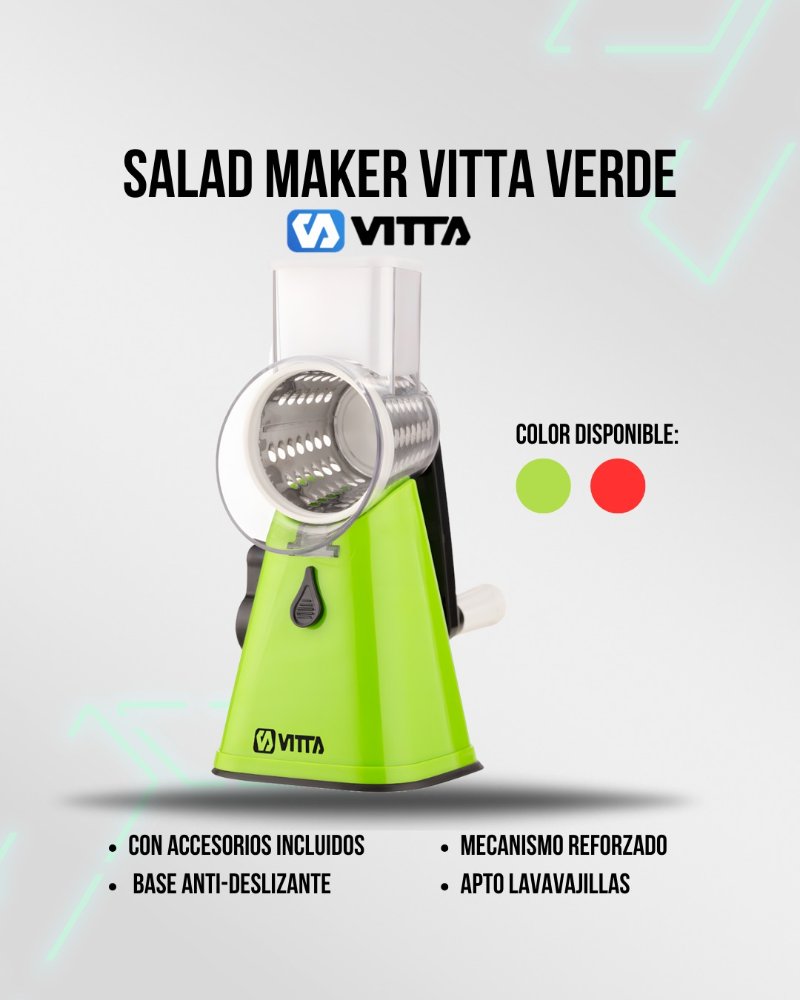 rallador 3 cabesales. salad maker  vitta