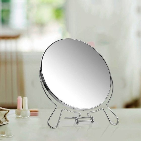 espejo redondo 7"doble faz