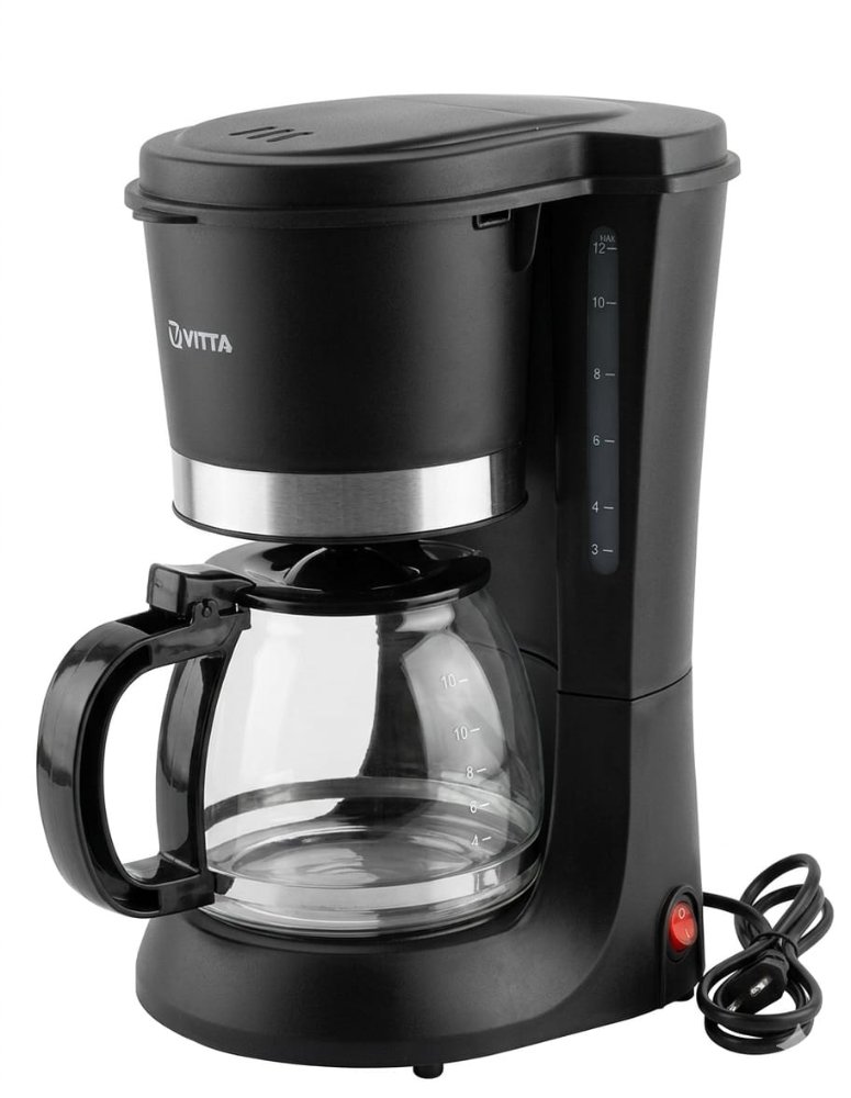 cafetera de filtro vitta. capacidad para 12razas