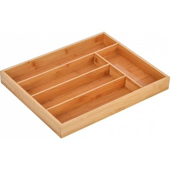 cubiertero bambu 5 divisiones 37x30cm suka